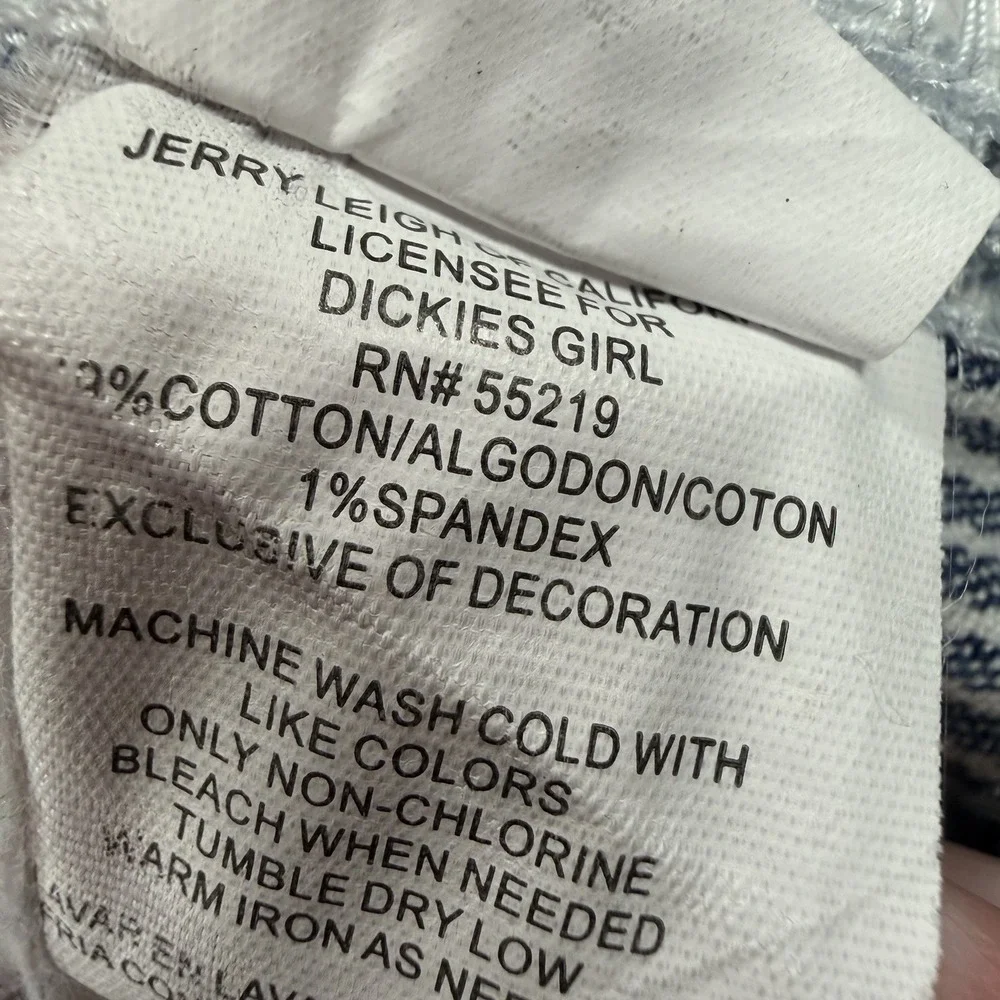 Dickies Carpenter Pants Women 29 Hickory Railroad Stripe Ankle Hipster Workwear